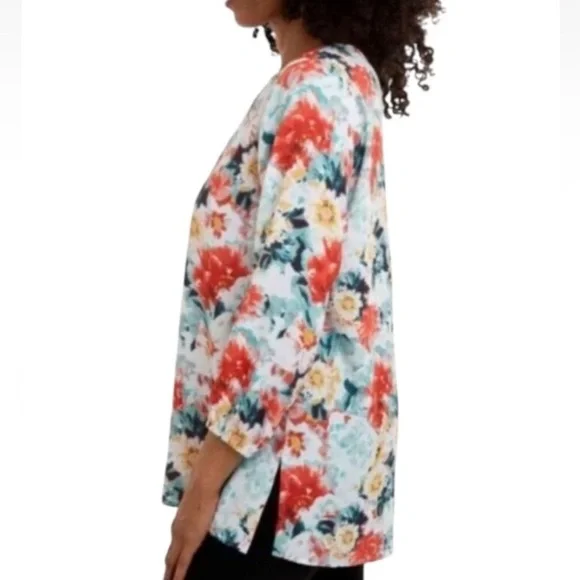 Mario Serrani Multicolor Floral Blouse - Picture 2 of 4